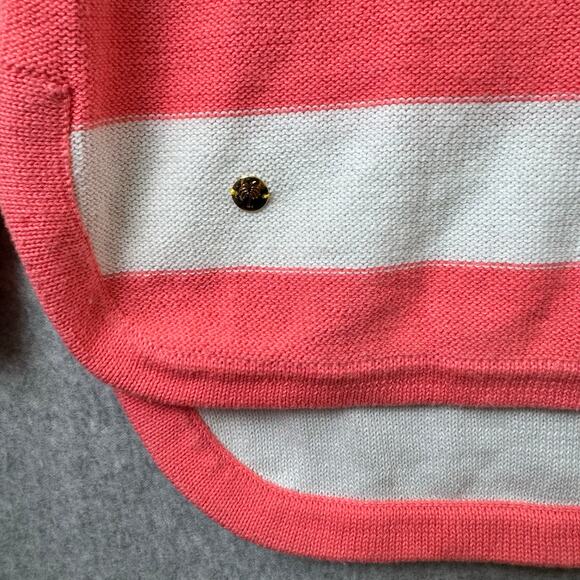 Lilly Pulitzer Sweater Womens Sz Large Striped Preppy Cotton Casual Minimalist - Picture 4 of 10